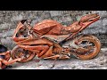 Full restoration a very old abandoned super sports motorcycle | Restore abandoned superbike