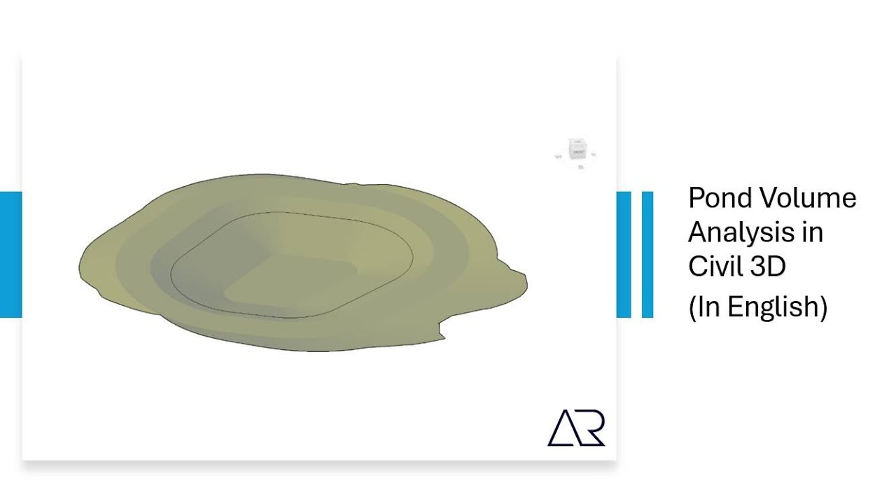 Pond Volume Analysis in Civil 3D (In English)
