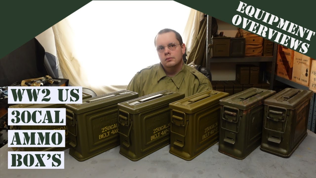 希少　アモ缶　ミニサイズ　WW2 CAL. 30 M1 Vtg WWII Cal .30 M1 Ammunition Box 30 Caliber Ammo Can