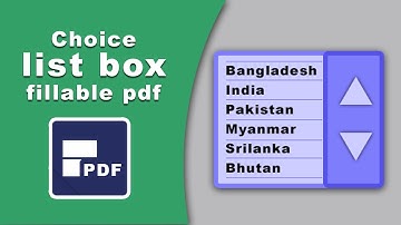 how to add Choice list box in fillable pdf form using PDFelement