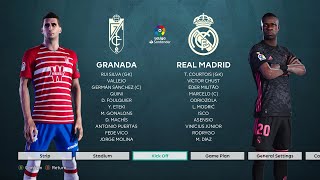 PES 2021 | GRANADA VS REAL MADRID | LA LIGA 20-21 FHD GAMEPLAY Update