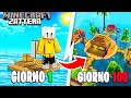 SOPRAVVIVO 100 GIORNI su una ZATTERA in MINECRAFT
