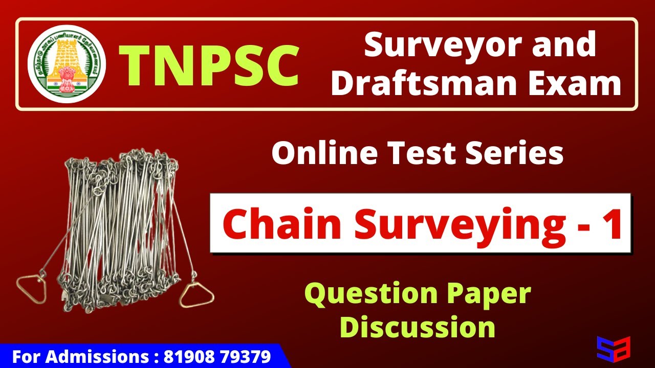 Chain Surveying Test 1 - Question Paper Discussion | TNPSC Surveyor and Draughtsman | Sparks Academy