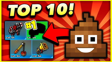 Top 10 WORST Weapons in Pixel Gun 3D! (2019)