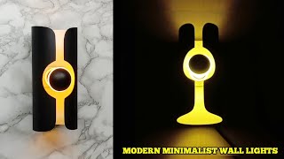 DIY Modern Minimalist Wall Hanging Lamp | Craft Ideas From PVC Pipes by Diandra Tutorial 14,284 views 11 months ago 11 minutes, 44 seconds