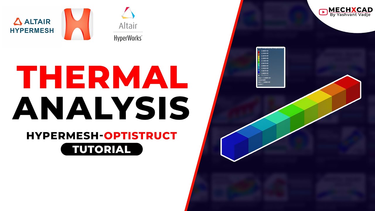 Heat Transfer Analysis in Hypermesh OptiStruct | Comprehensive Simulation Tutorial