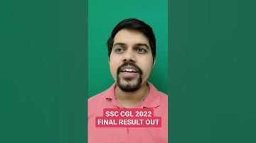 SSC cgl 2022 final result out #ssc #cgl