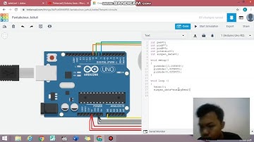 TUGAS BESAR MIKROPROSESOR | Simulasi Mengatur Kecepatan dan Arah  Putaran Motor DC | Tinkercad