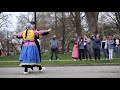 Traditional dutch dance performances at tulip time 2018 in holland michigan