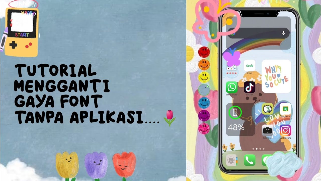 Cara mengubah gaya font tanpa aplikasi .