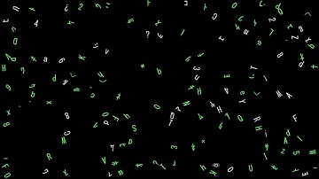 Repelling characters. Draw by openFrameworks