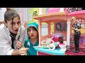 Hayal hastanesi YENİ bölüm. Olamaaaz! Barbie nöbette uyuyakalıyor! Doktor oyunu