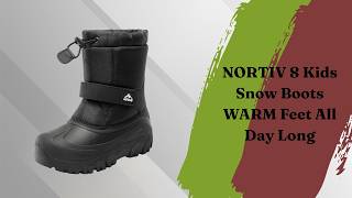 NORTIV 8 Kids Snow Boots - WARM Feet All Day Long