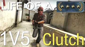 THE 1 V 5 CLUTCH!! - Life of a Gold Nova (CS:GO Funny Moments)