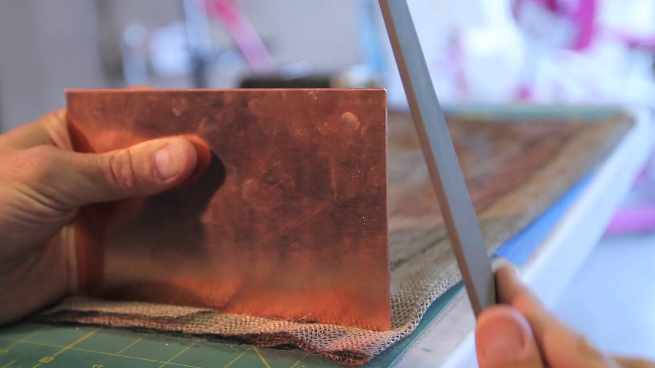Prepping Copper for Intaglio Printmaking