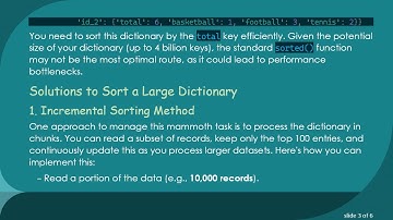 Efficiently Sort a Large Dictionary by Value in Python: Find the Top 100 Scores