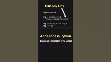 make qr code using python | how to make qr code using python program | yt shorts 2022 | qr code 2022