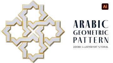 Arabic geometric pattern | Islamic  geometric art |  illustrator tutorial