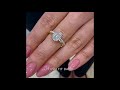 2.6 ct Emerald Cut Diamond Ring with Wedding Band