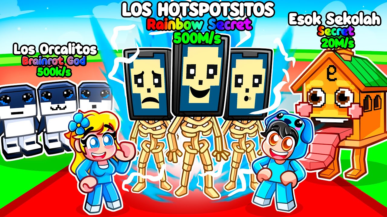 I used INFINITE LUCK & UNLOCKED NEW Los Hotspotsitos SECRET in Roblox Steal a Brainrot