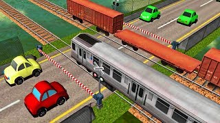 Cars and Local Trains - Railroad Crossing | Android Game #1