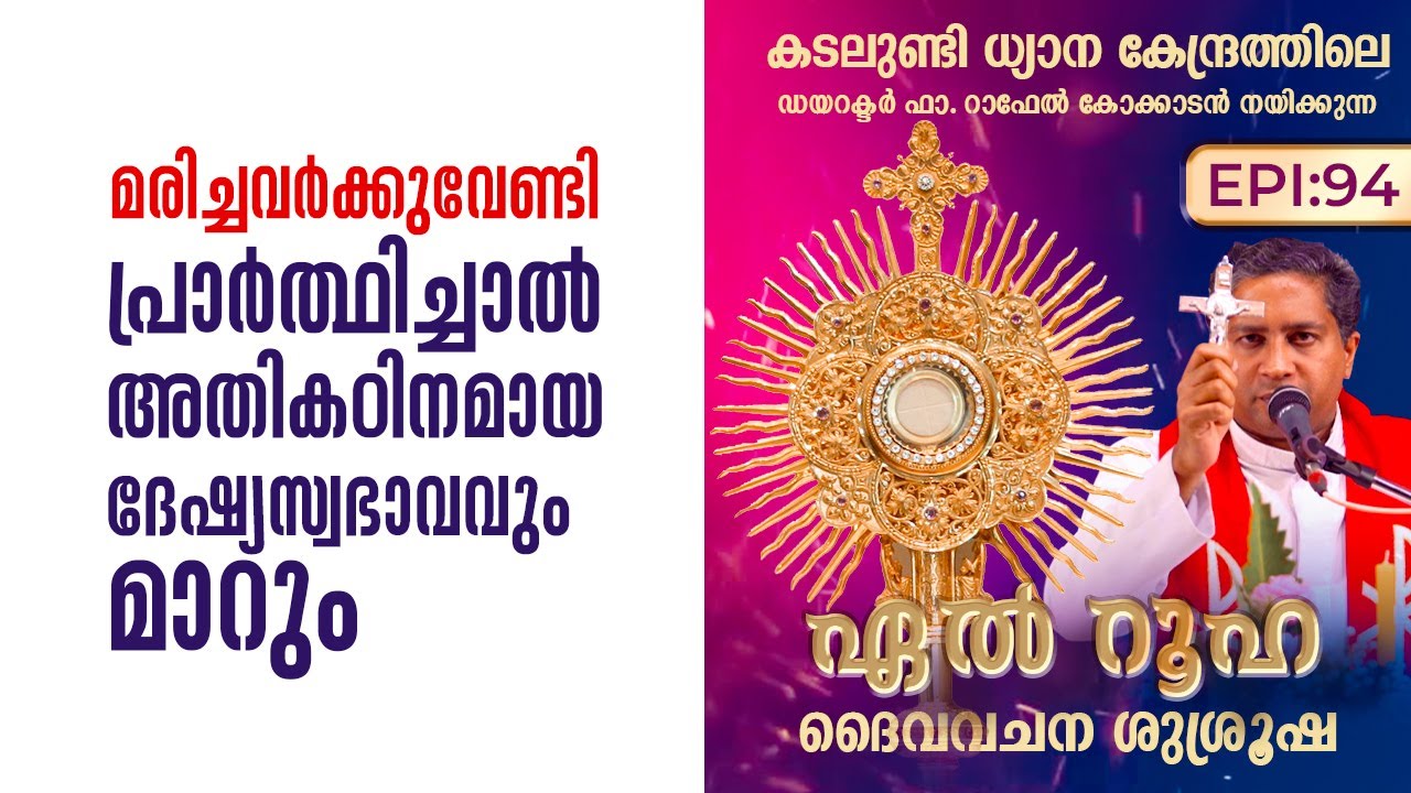 മരിച്ചവർക്കുവേണ്ടി പ്രാർത്ഥിച്ചാൽ അതികഠിനമായ ദേഷ്യസ്വഭാവവും മാറും|El Ruha EP94 |Fr Raphael Kokkadan