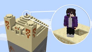 Beating Minecraft but ONLY on a Desert Temple