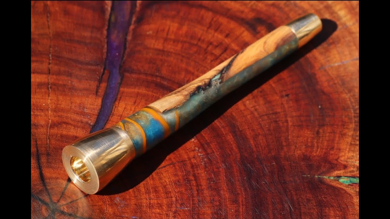 Making a Brass Chillum smoking pipe