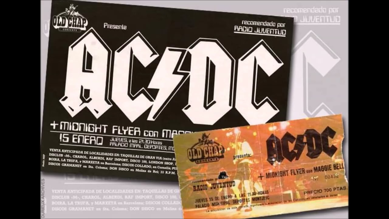 AC/DC- Live Palacio Municipal Deportes, Barcelona Spain, Jan 15th 1981 (Full Show)