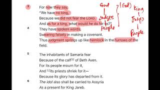 Hosea Chapter 10