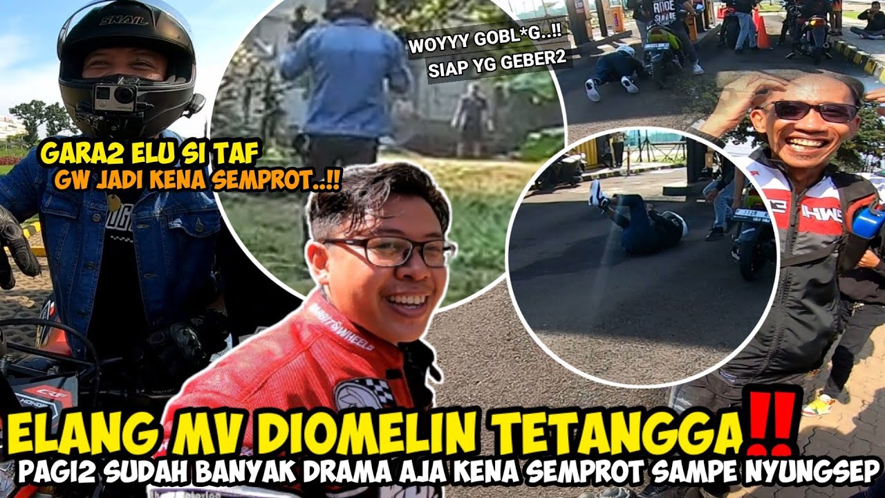 PAGI PAGI BANYAK DRAMA❗DETIK2 ELANG MV KENA SEMPROT TETANGGA GARA2 GEBER DI GANG SAMPE FG NYUNGSEP