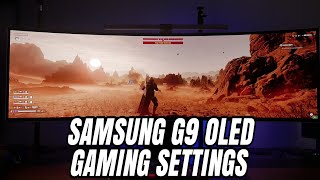 Samsung G9 OLED HDR Gaming settings Helldivers 2 Ultrawide Profile