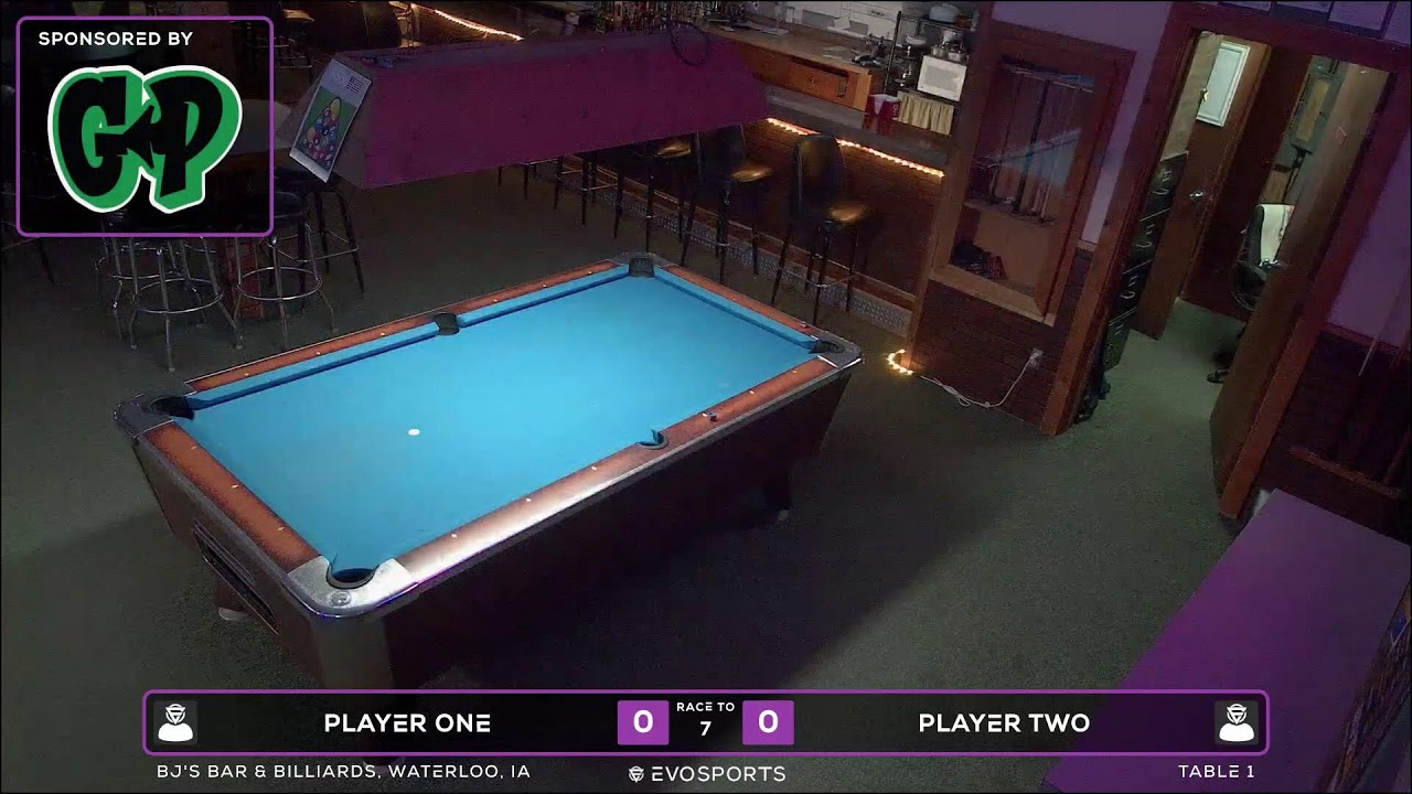 PLAYER ONE vs PLAYER TWO - BJ'S BAR & BILLIARDS - TABLE 1 | EvoSports