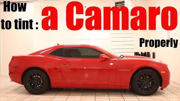 Tinting "Chanel & Ohmylas" Camaro in 20% tint