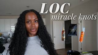 How I Maintain My Locs Between Retwists | Removing + Reinstalling Miracle  Knots Over Long Locs