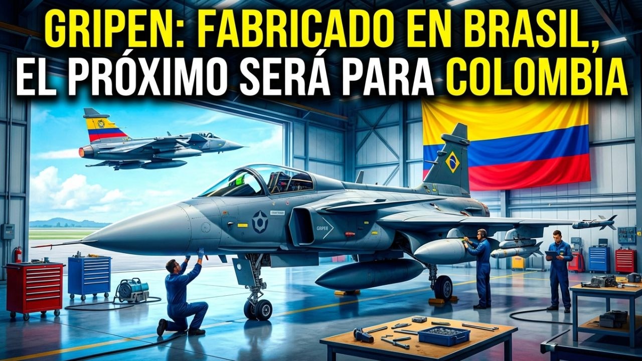 1 Gripen ensamblado en BRASIL debuta en marzo. Ahora es el turno de Colombia