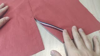 Самый легкий способ обработки разреза киперной лентой/ Method of processing seams by ribbon.