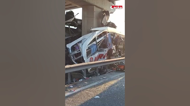 Ankara'da yolcu otobüsü köprüye çarptı