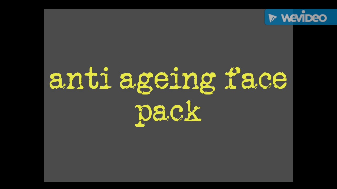 Anti ageing face pack which will give you fair and glowing skin