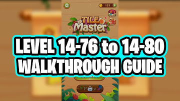 Tile Master Game Level 14-76 to 14-80 Cactus Gameplay