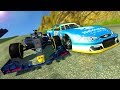 NASCAR VS FORMULA 1 RACES on the DEADLY MOUNTAIN! - BeamNG Gameplay Races & Crashes