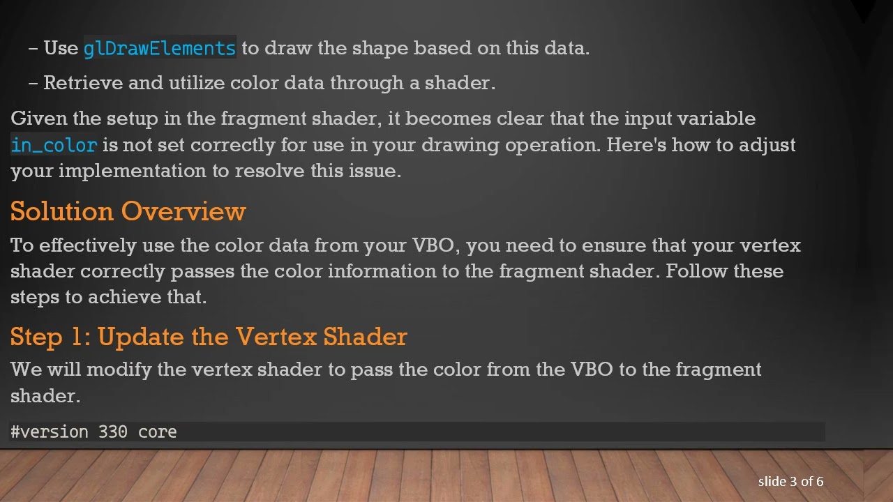 Understanding glDrawElements: How to Use Vertex Color in OpenGL