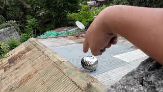 Whirlybird Roof Ventilator Installation - Wind Turbines Bumuo kami at Nagkabit sa Bubong