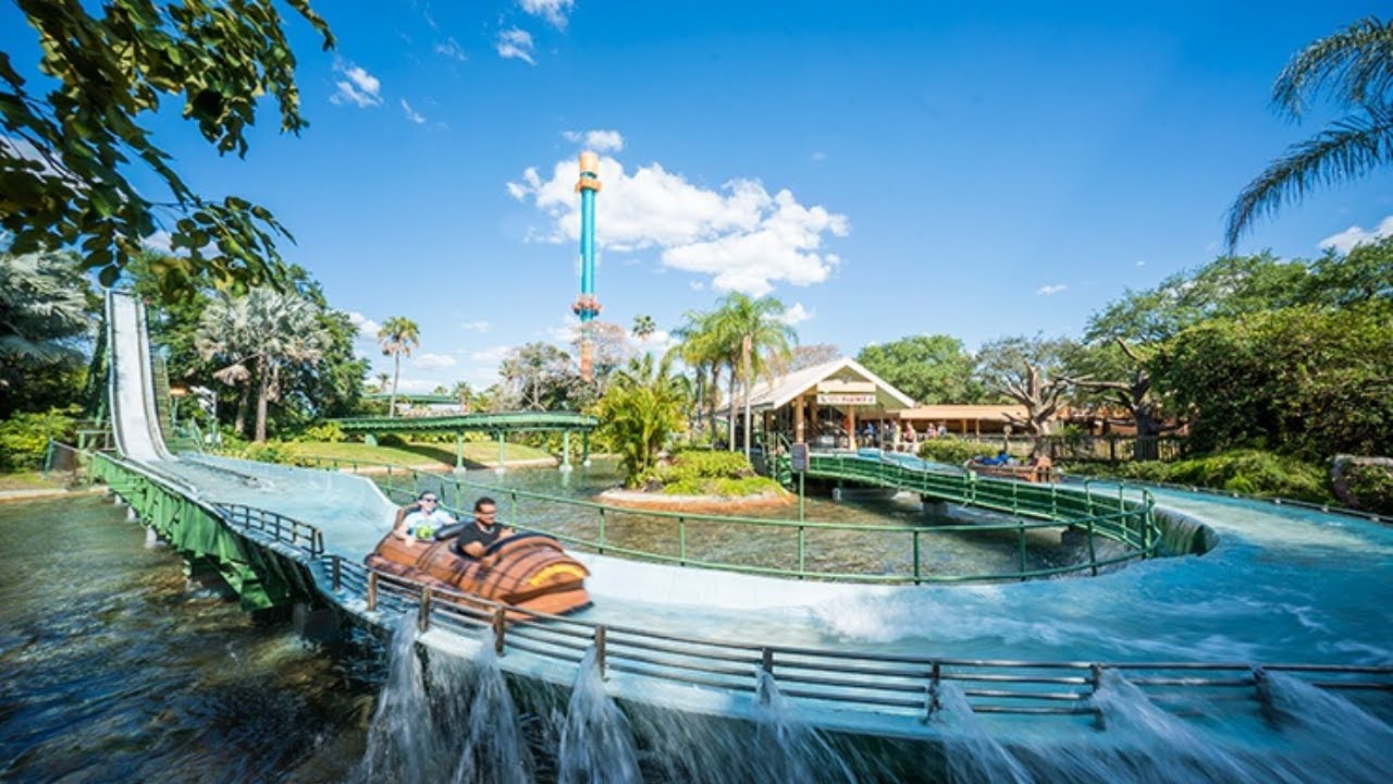 Stanley Falls Flume On Ride Pov Busch Gardens Tampa Sjbbvideos