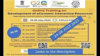 Quiz Answer Development of eContent: Interactive Resources | CIET |CBSE | POST Session Quiz Answer