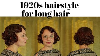 1920s long hair! hairstyle tutorial