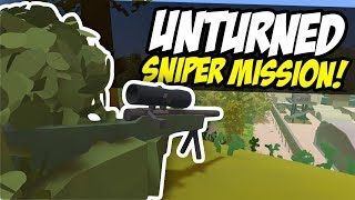 SNIPER MISSION - Unturned Military Base Assault | Intense Sniping PVP! screenshot 2