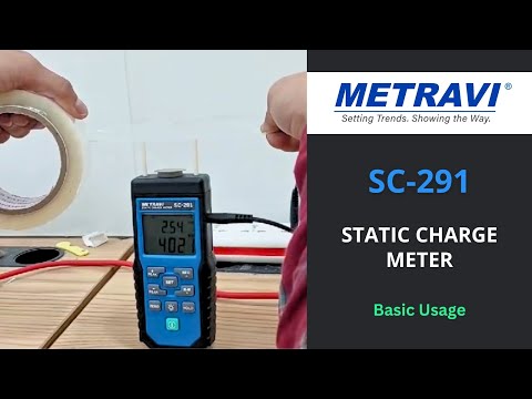 Metravi SC-291 Static Charge Meter Basic Usage
