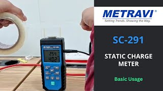 Metravi SC-291 Static Charge Meter Basic Usage