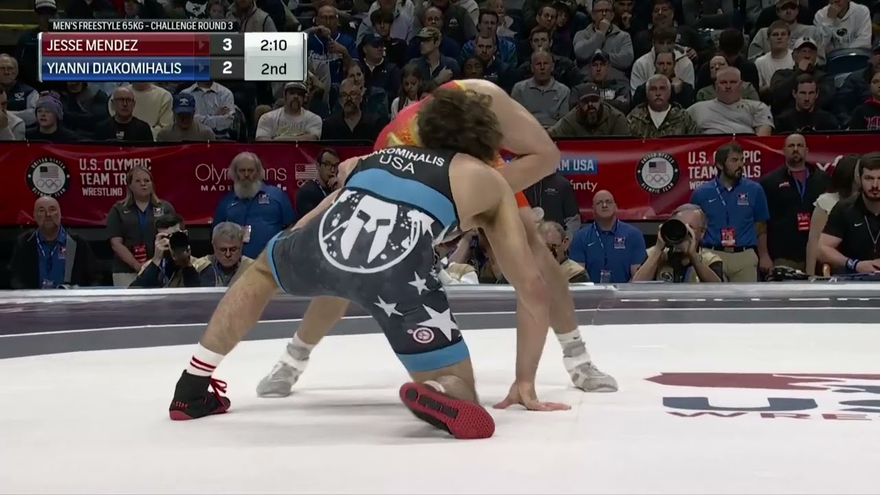 Yianni Diakomihalis vs Jesse Mendez 65kg - Olympic Team Trials 2024